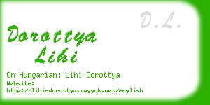 dorottya lihi business card